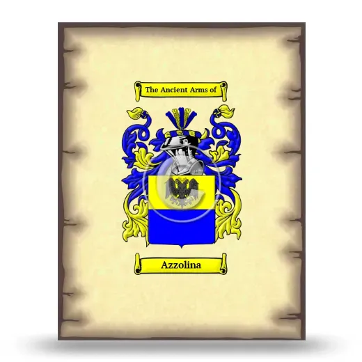 Azzolina Coat of Arms Print