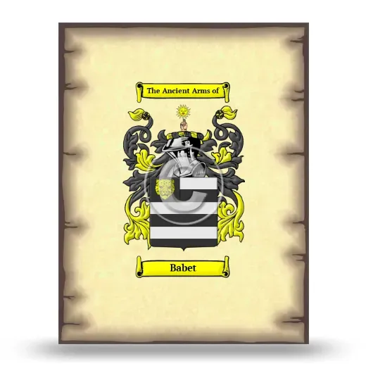 Babet Coat of Arms Print