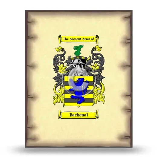 Bachenal Coat of Arms Print
