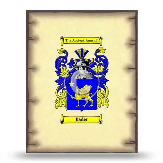 Bader Coat of Arms Print
