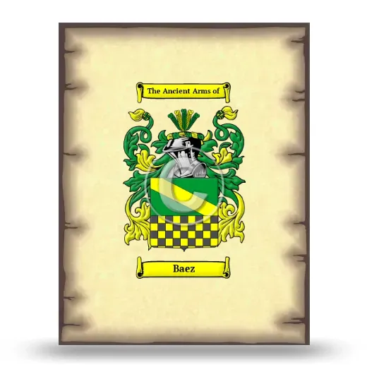 Baez Coat of Arms Print