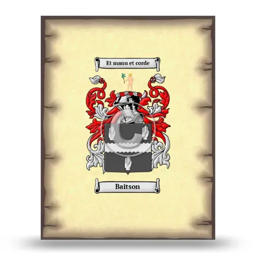 Baitson Coat of Arms Print