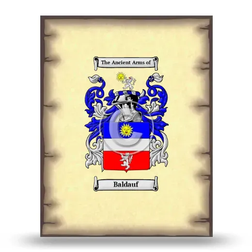 Baldauf Coat of Arms Print