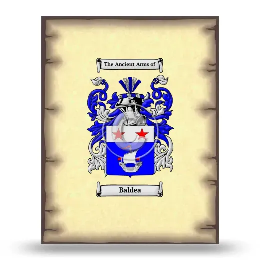 Baldea Coat of Arms Print
