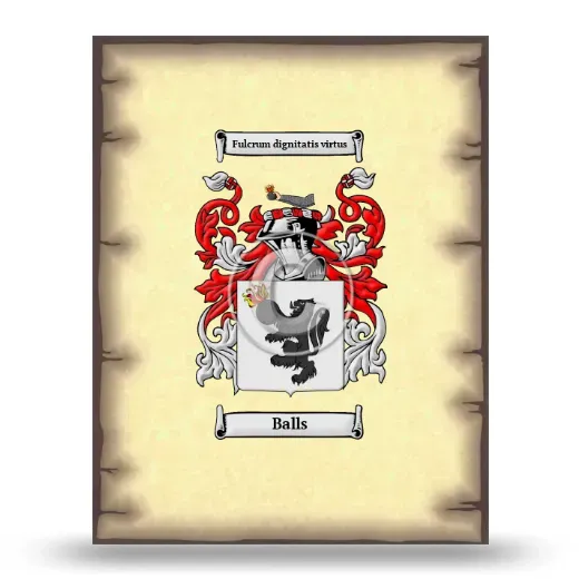 Balls Coat of Arms Print