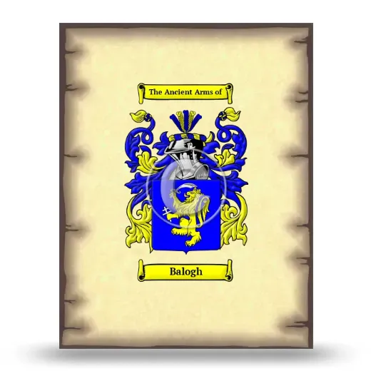 Balogh Coat of Arms Print