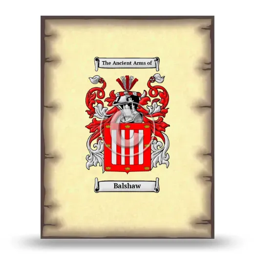 Balshaw Coat of Arms Print