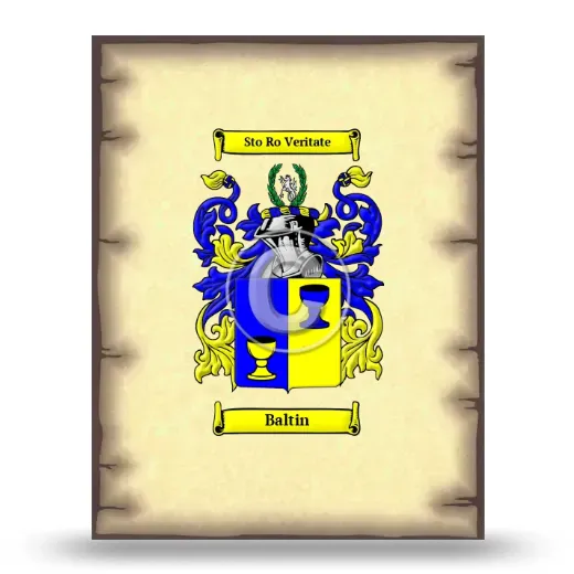 Baltin Coat of Arms Print