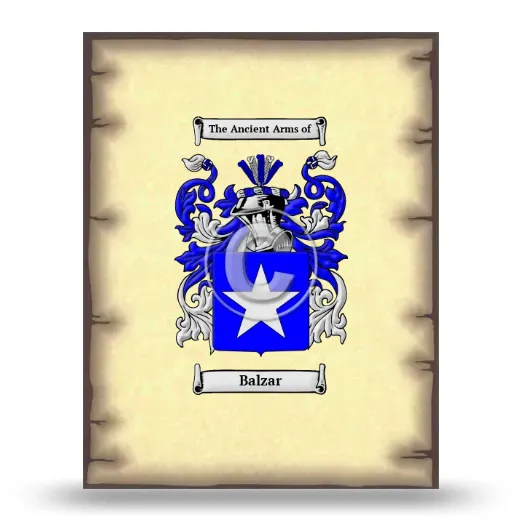 Balzar Coat of Arms Print