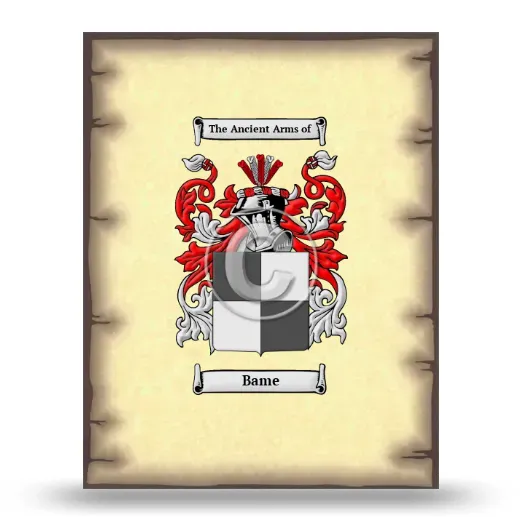 Bame Coat of Arms Print