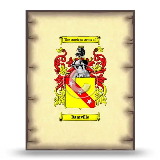 Bamville Coat of Arms Print
