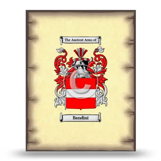 Bandini Coat of Arms Print