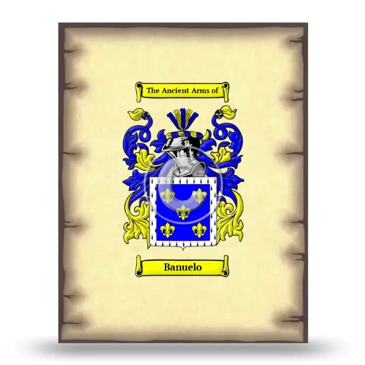 Banuelo Coat of Arms Print
