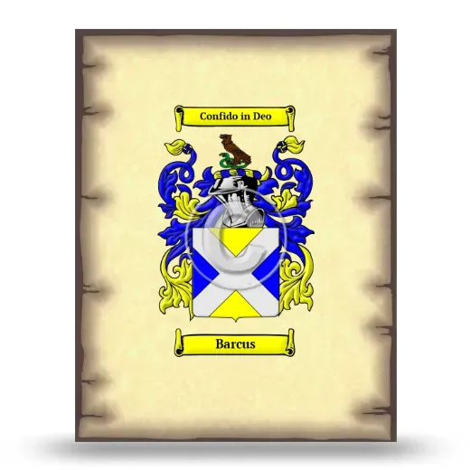 Barcus Coat of Arms Print
