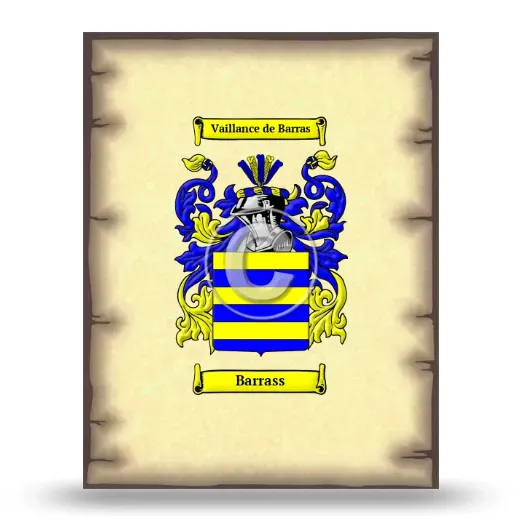 Barrass Coat of Arms Print