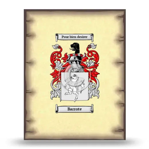 Barrote Coat of Arms Print