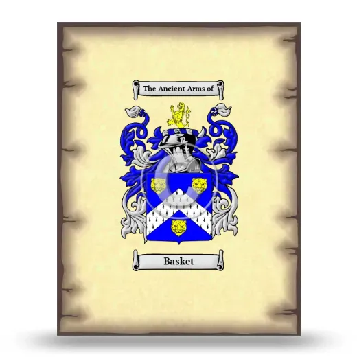 Basket Coat of Arms Print