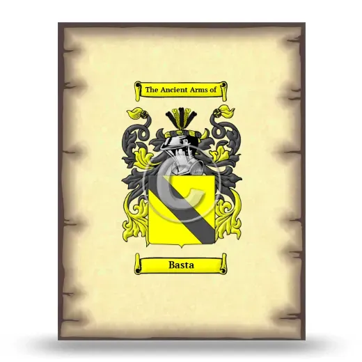 Basta Coat of Arms Print