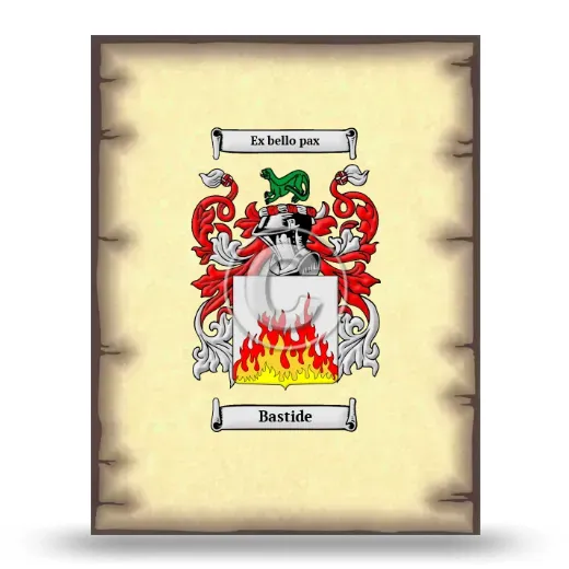 Bastide Coat of Arms Print