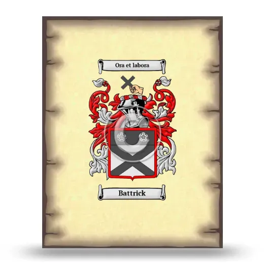 Battrick Coat of Arms Print