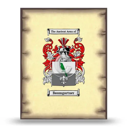 Baumgartner Coat of Arms Print