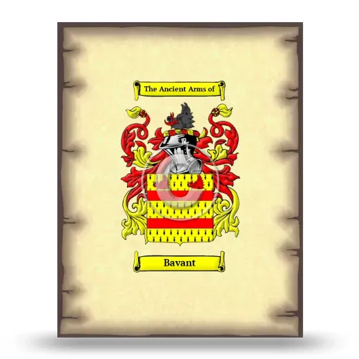 Bavant Coat of Arms Print
