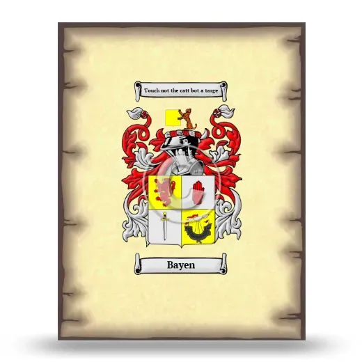 Bayen Coat of Arms Print