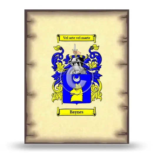 Baynes Coat of Arms Print