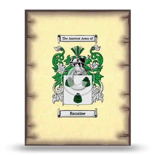 Bazaine Coat of Arms Print