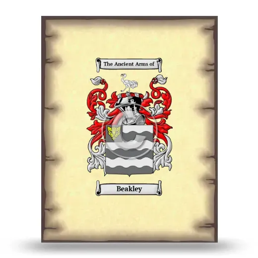 Beakley Coat of Arms Print