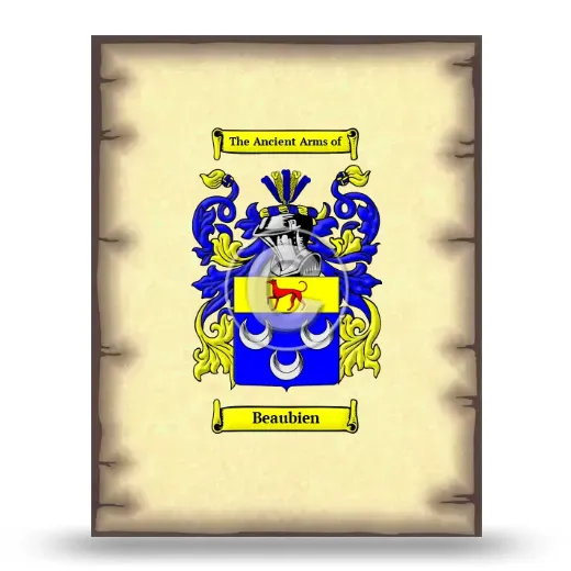 Beaubien Coat of Arms Print