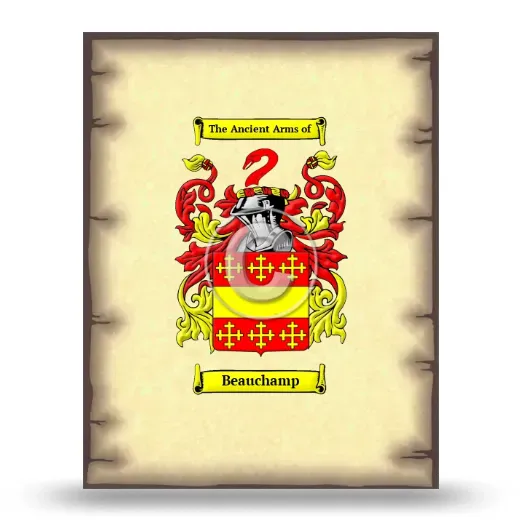 Beauchamp Coat of Arms Print