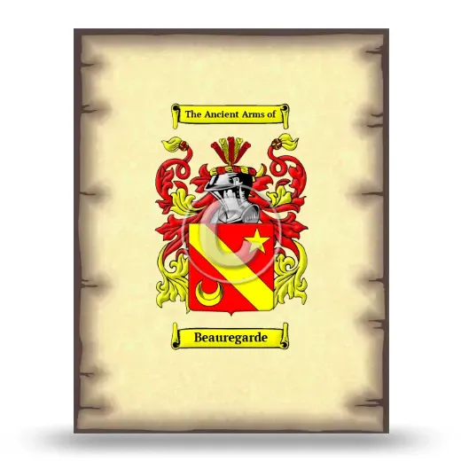 Beauregarde Coat of Arms Print