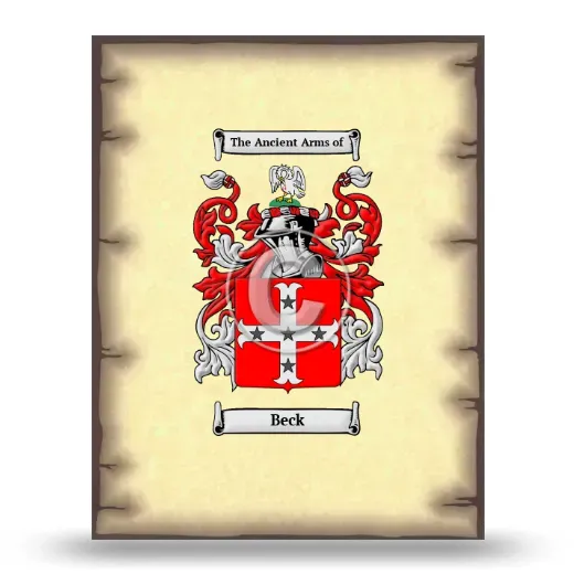Beck Coat of Arms Print