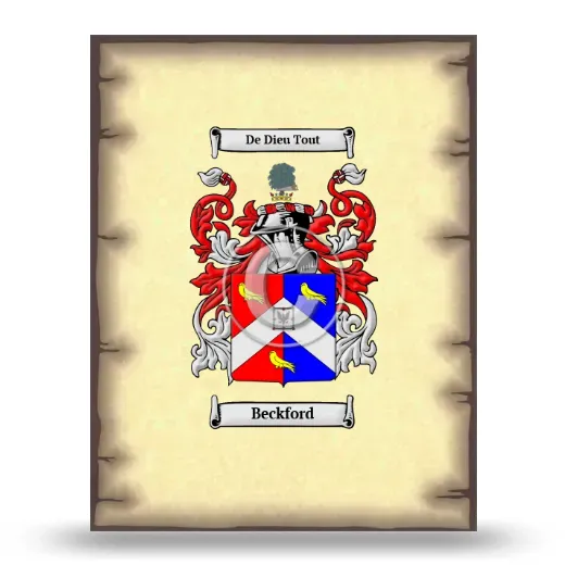 Beckford Coat of Arms Print