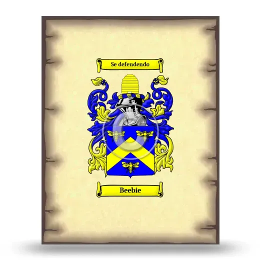 Beebie Coat of Arms Print