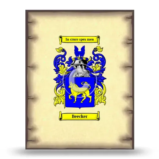Beecker Coat of Arms Print