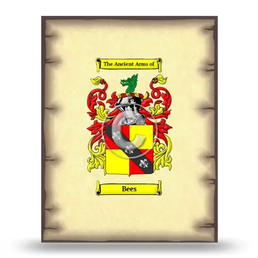 Bees Coat of Arms Print