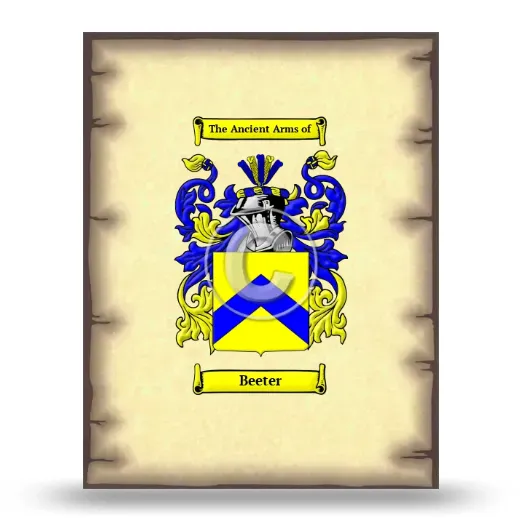 Beeter Coat of Arms Print