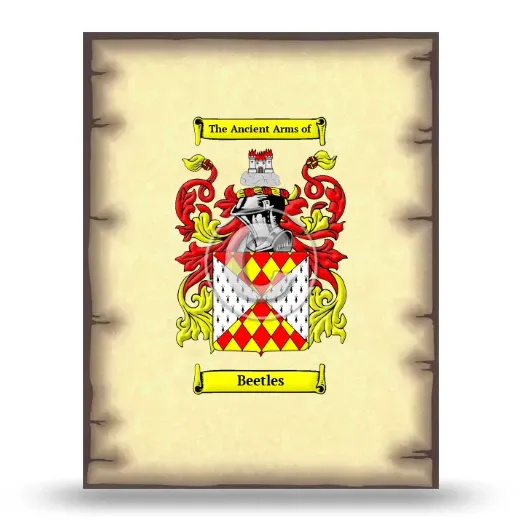 Beetles Coat of Arms Print