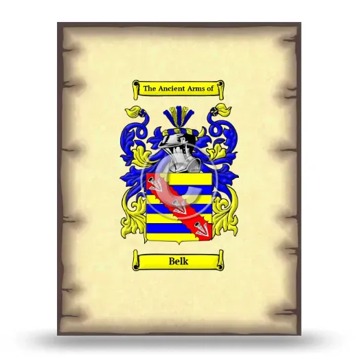 Belk Coat of Arms Print