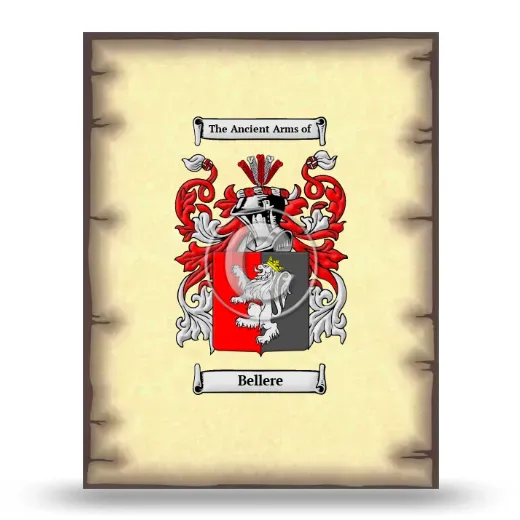 Bellere Coat of Arms Print