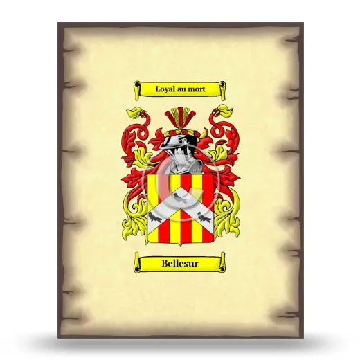 Bellesur Coat of Arms Print