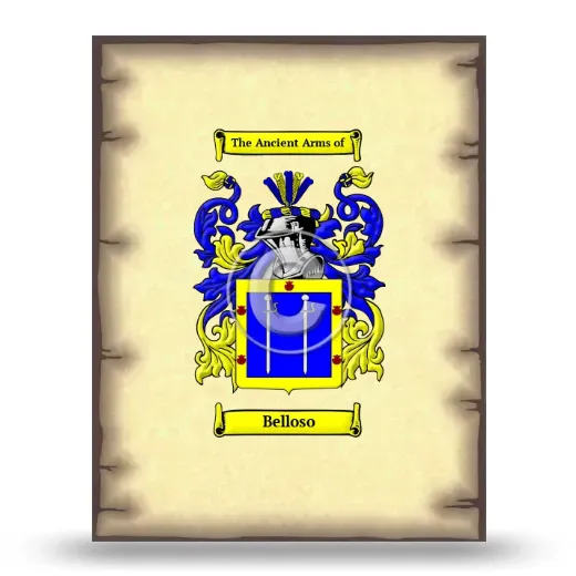 Belloso Coat of Arms Print