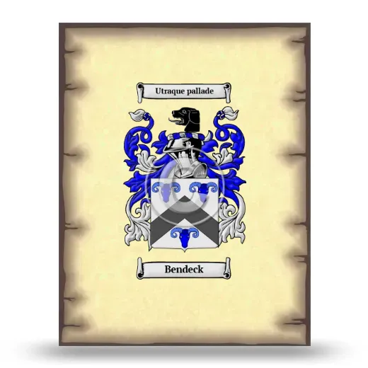 Bendeck Coat of Arms Print