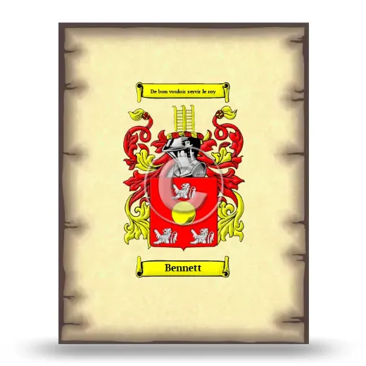 Bennett Coat of Arms Print