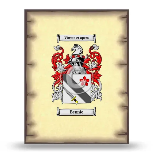 Bennie Coat of Arms Print