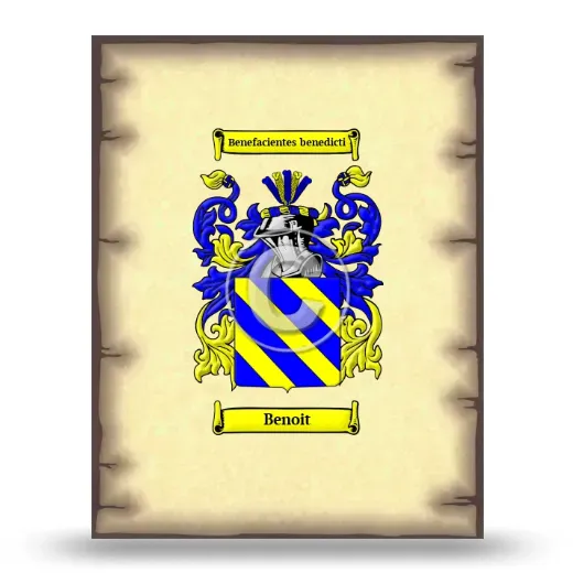 Benoit Coat of Arms Print