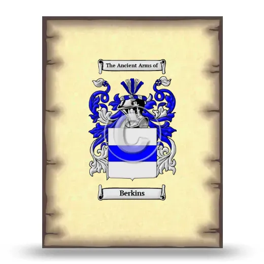 Berkins Coat of Arms Print