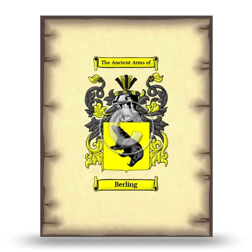 Berling Coat of Arms Print